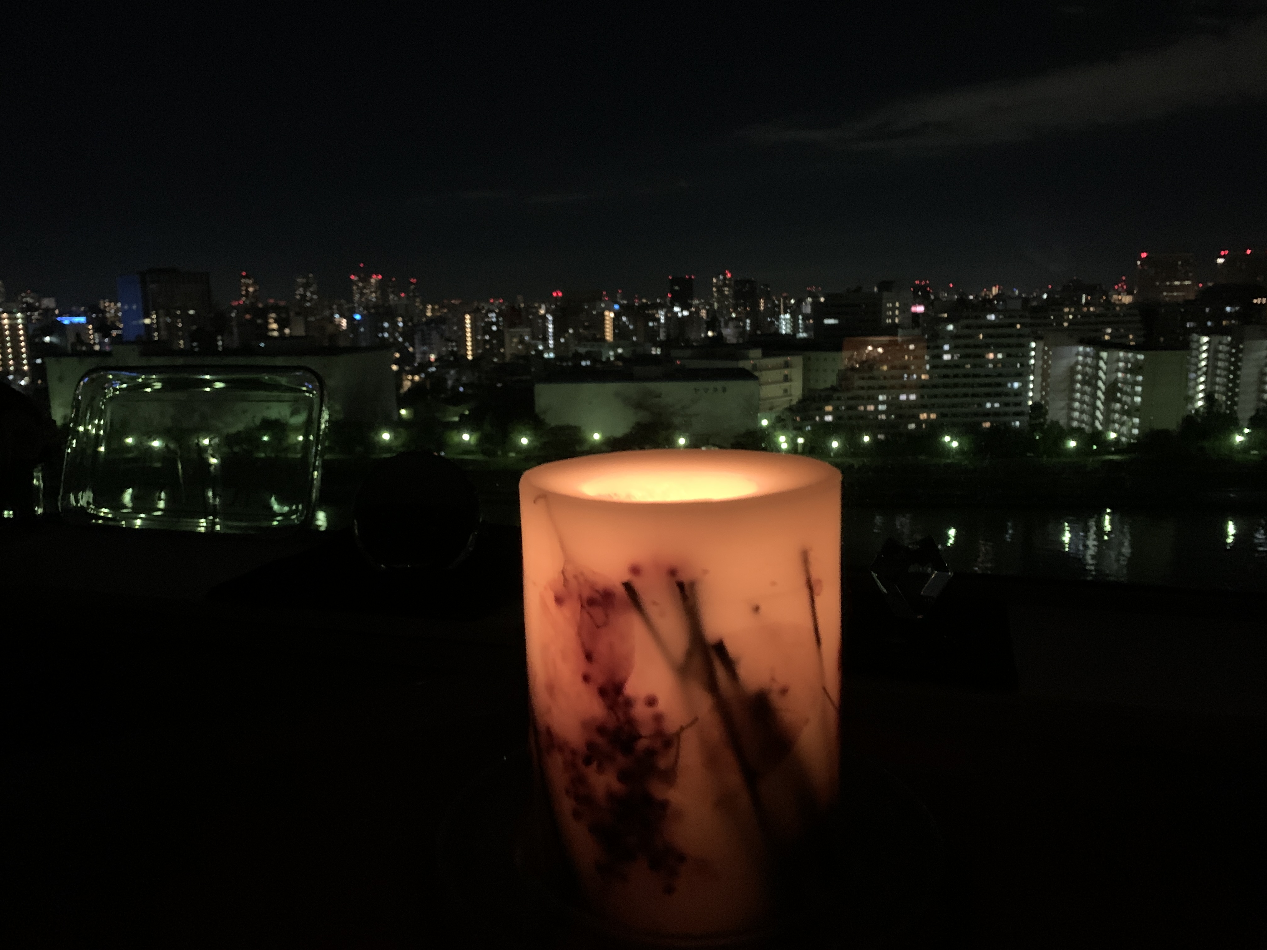 キャンドルの光に安らいで🕯