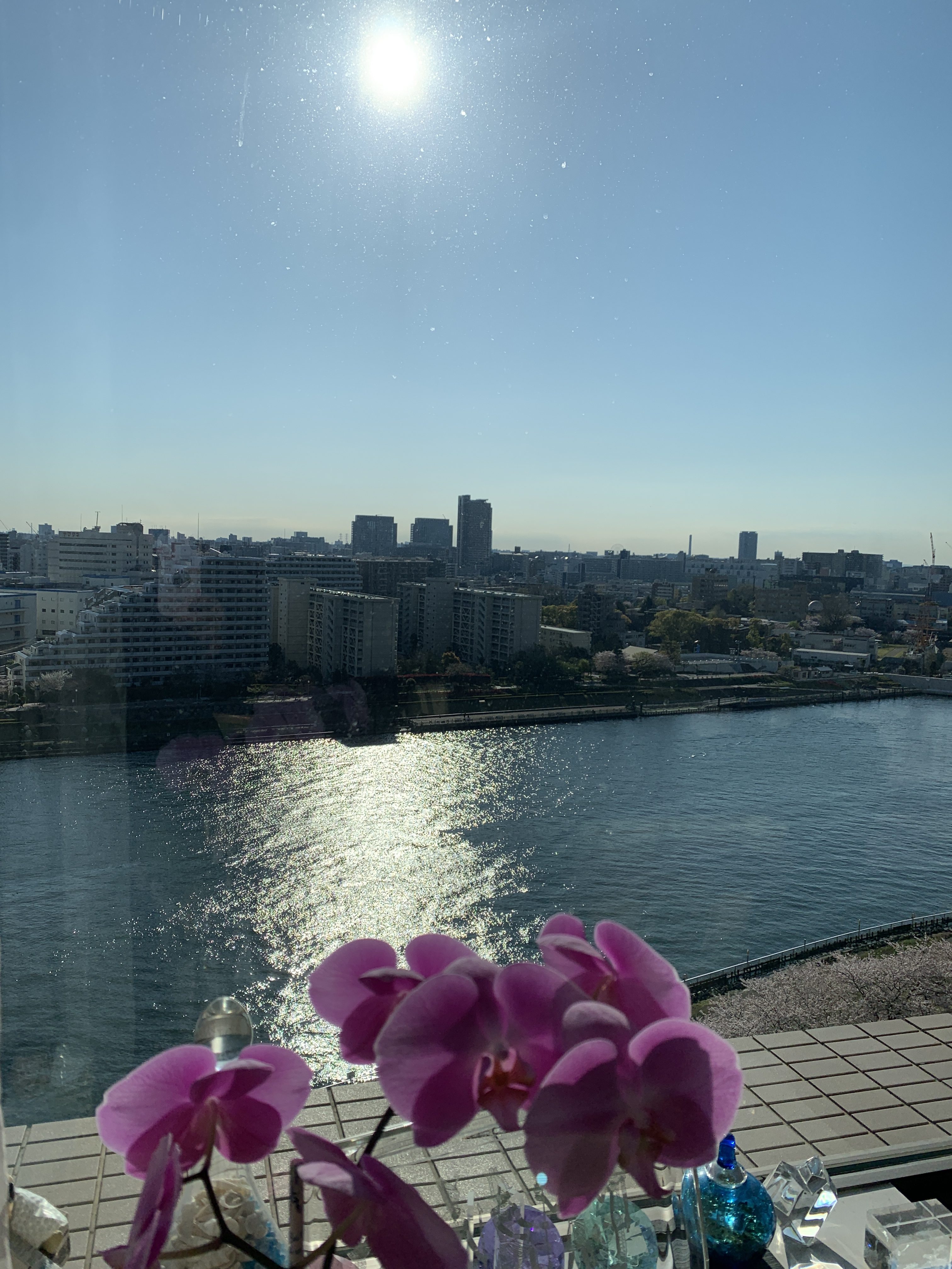 空も川もキッラキラ✨