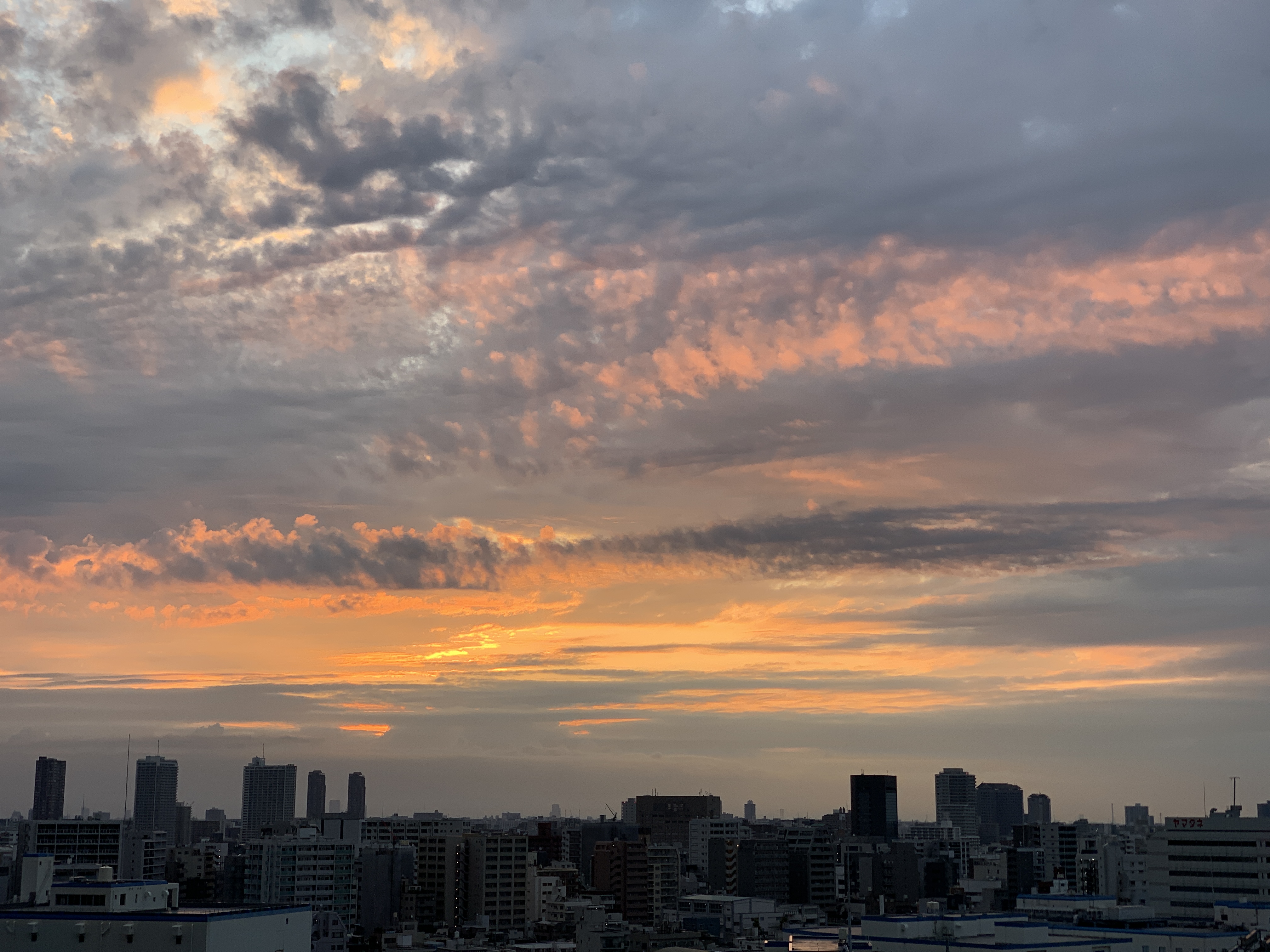 太陽と雲が織りなす素敵な朝「人間らしさは真摯」