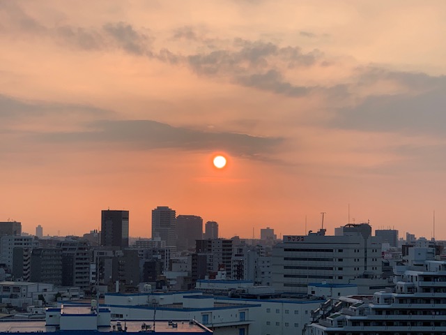 東の空にまん丸太陽「わからない」