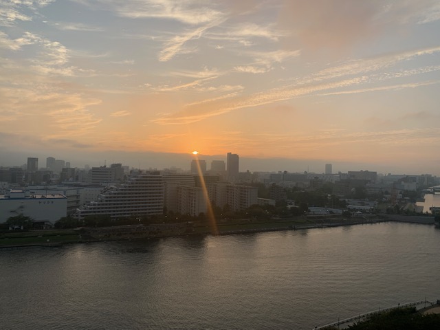 刻々と変わる朝の風景✨