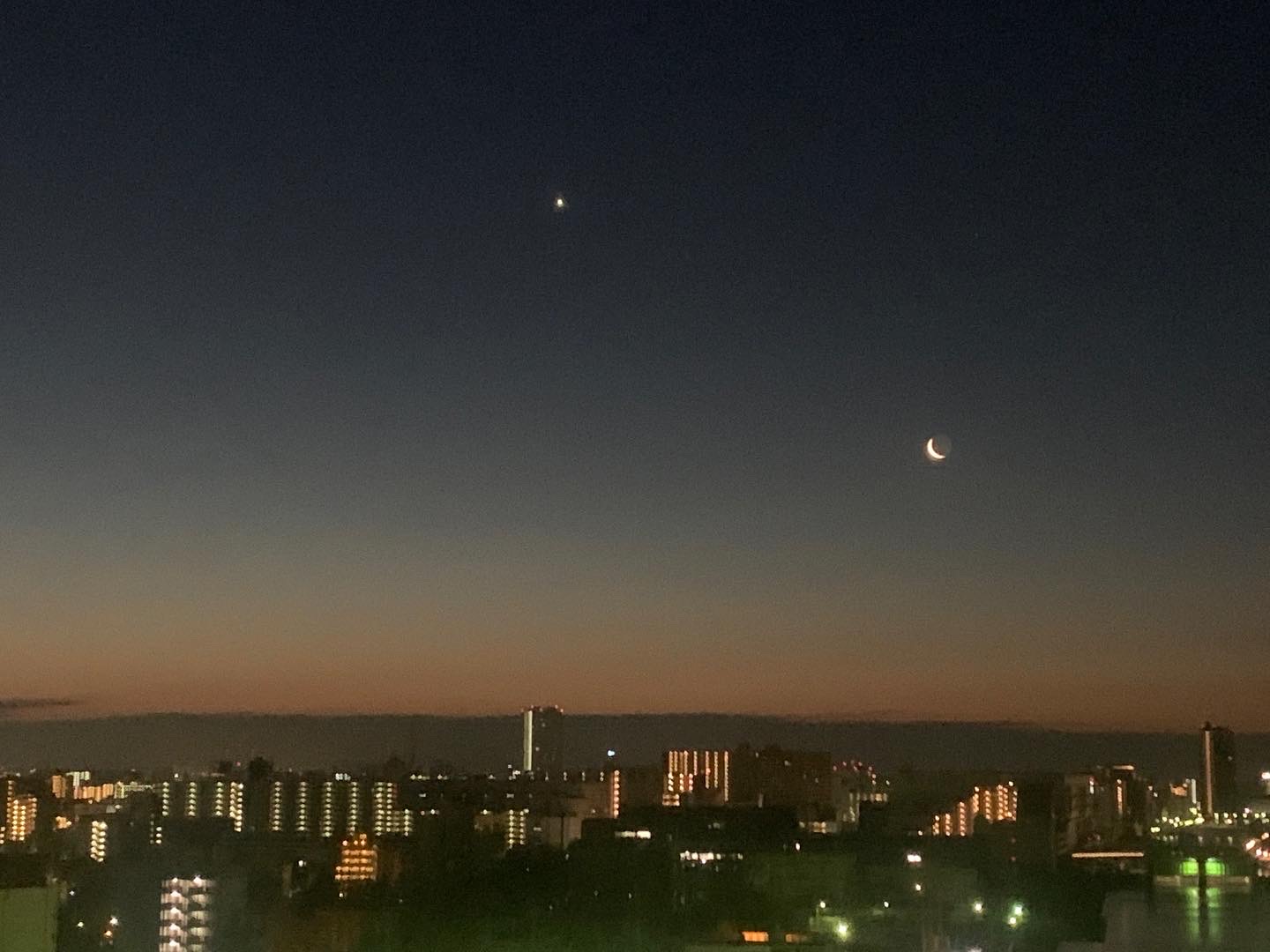 お月様と明けの明星「大人の対応」