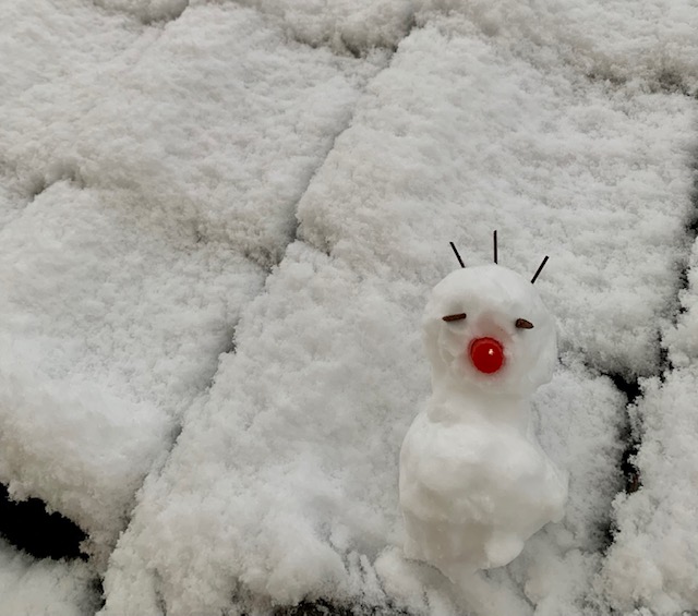 可愛い雪だるま