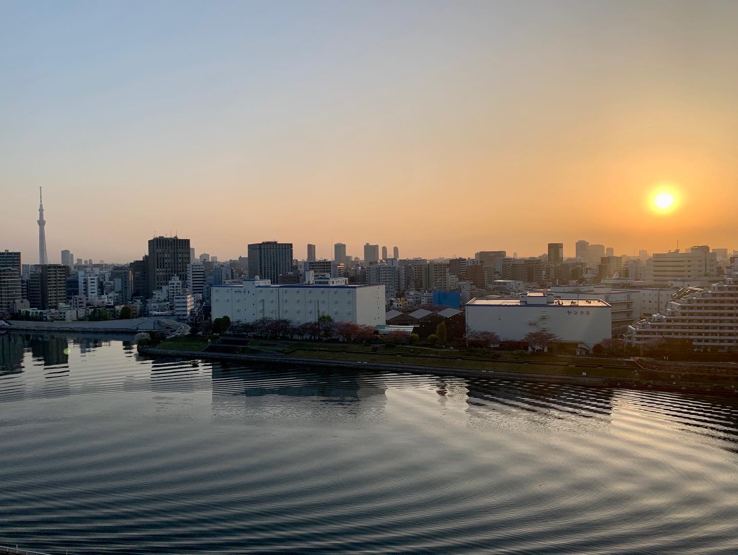 大きな太陽とサラサラ流れる川「後悔しない生き方」