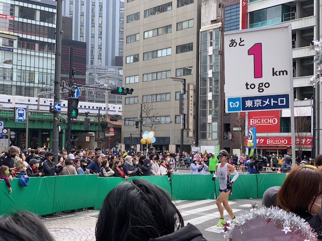 偶然、東京マラソンに遭遇