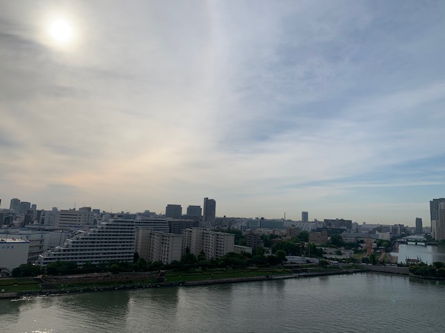 気持ちいい晴天「人の物や時間も大切に」