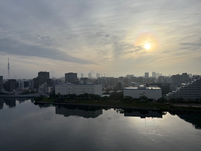 朝陽が見られる幸せ「穏やかに」
