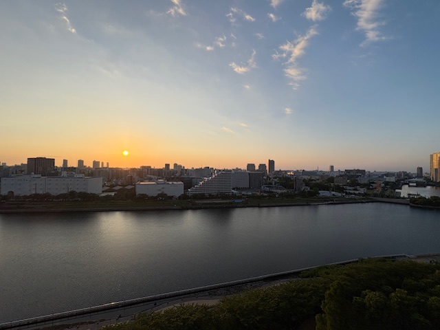 こんな朝陽見たらもう寝てられません