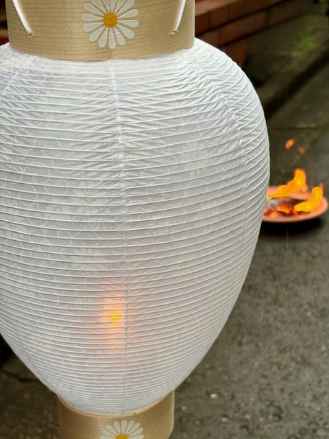 我が家は一日早い送り火