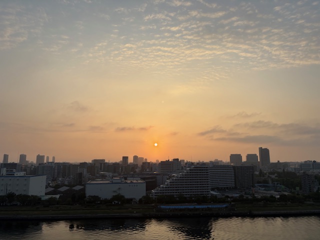 １分日の出が遅くなりました「穏やか」