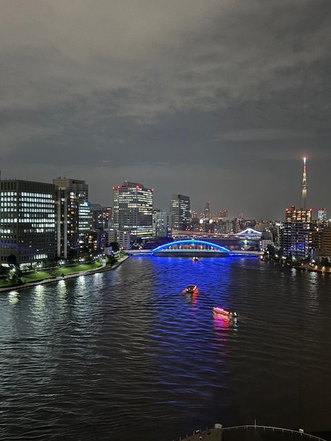 お見舞い帰りの夜景が綺麗