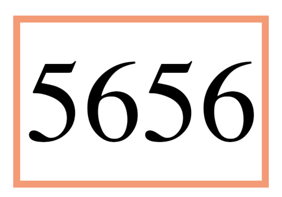エンジェルナンバー「５６５６」
