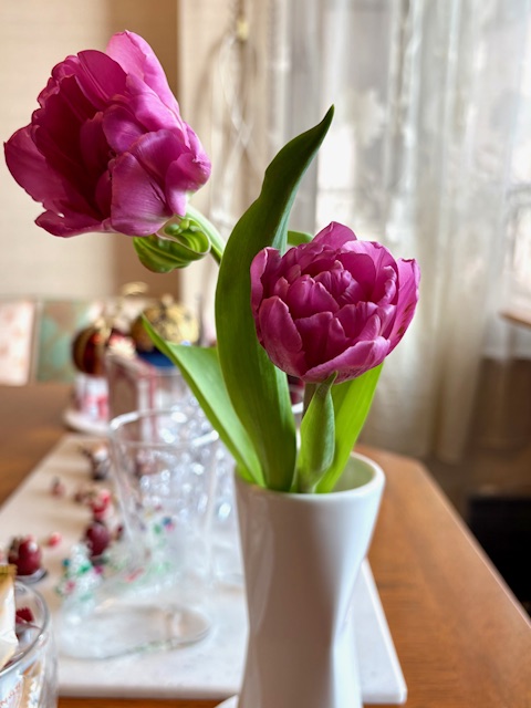 アサーションの講座の合間にポイントメイクレッスン