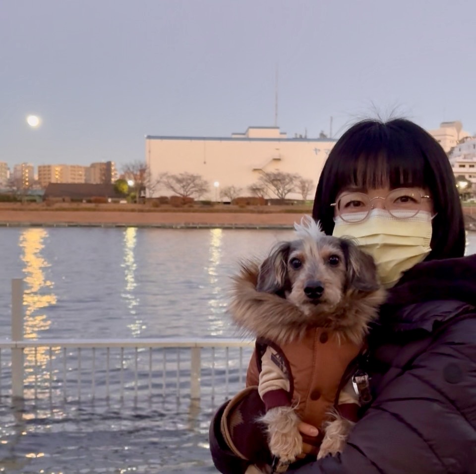 スーパームーンのお散歩