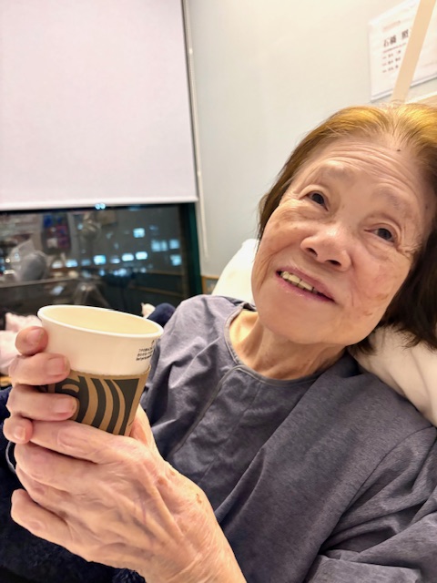 講座が終わり母見舞いに駆けつけました