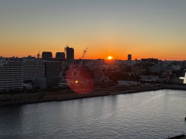 冬ならではの萌える夜明け「今日できたこと」