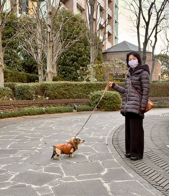 空気が冷たいお散歩