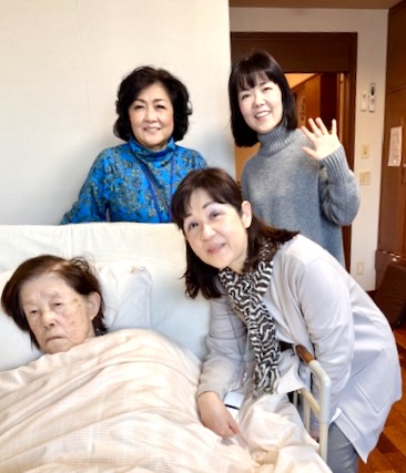 娘3人で母の面会へ