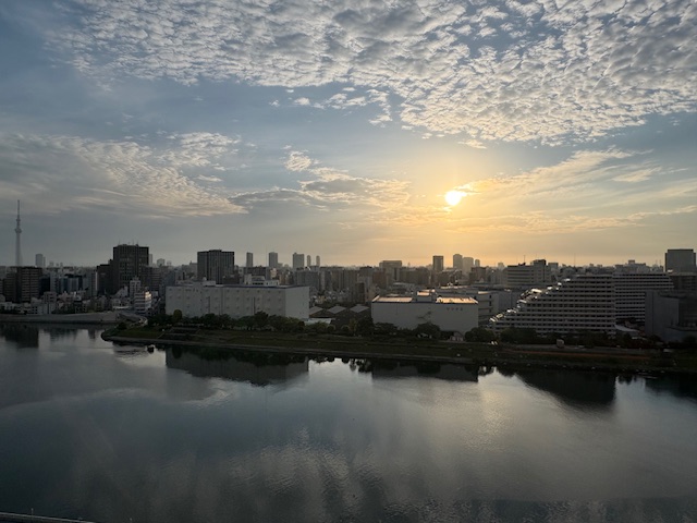 今朝も大きく眩い朝陽「自分がやりたくてやっている」