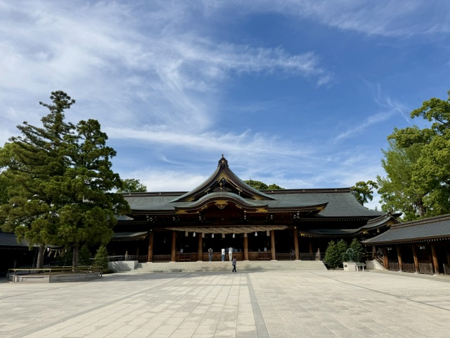 爽やかな一日妹とまーちゃんは寒川様へ