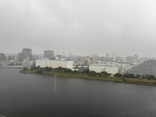 雨足も強く吹く風も強い「詰め込みすぎ」